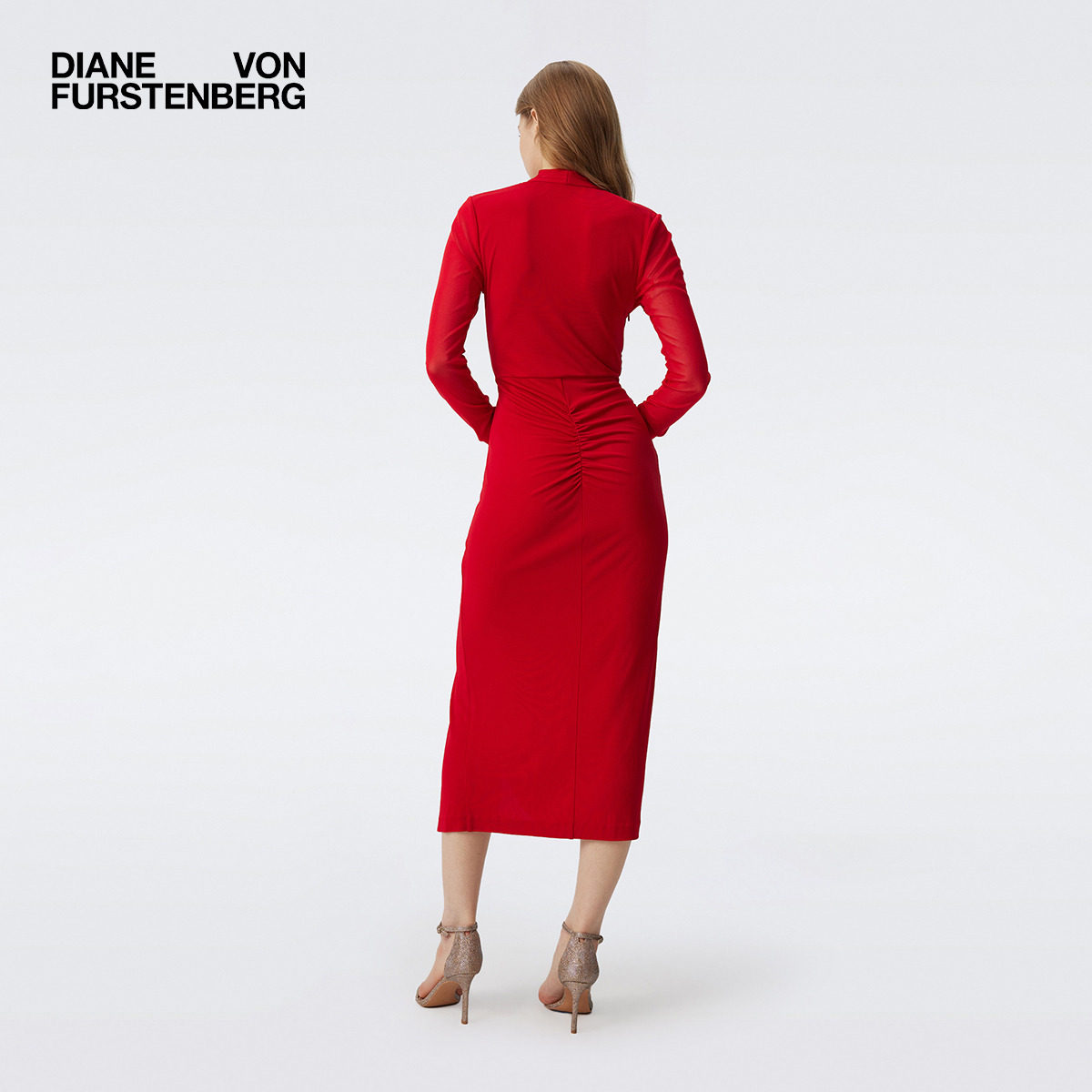 [小红裙]DVF纯色裹身宴会礼服年会连衣裙SERINA,淘宝优惠券,粉丝福利购,淘宝优惠卷