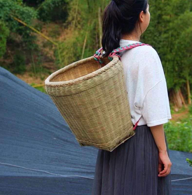 背竹筐,竹筐竹篮竹篓,竹筐_大山谷图库