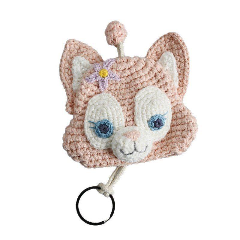 新款卡通动漫手工钥匙包 毛线钩织抽拉钥匙保护套 女式汽车钥匙袋,淘宝优惠券,粉丝福利购,淘宝优惠卷