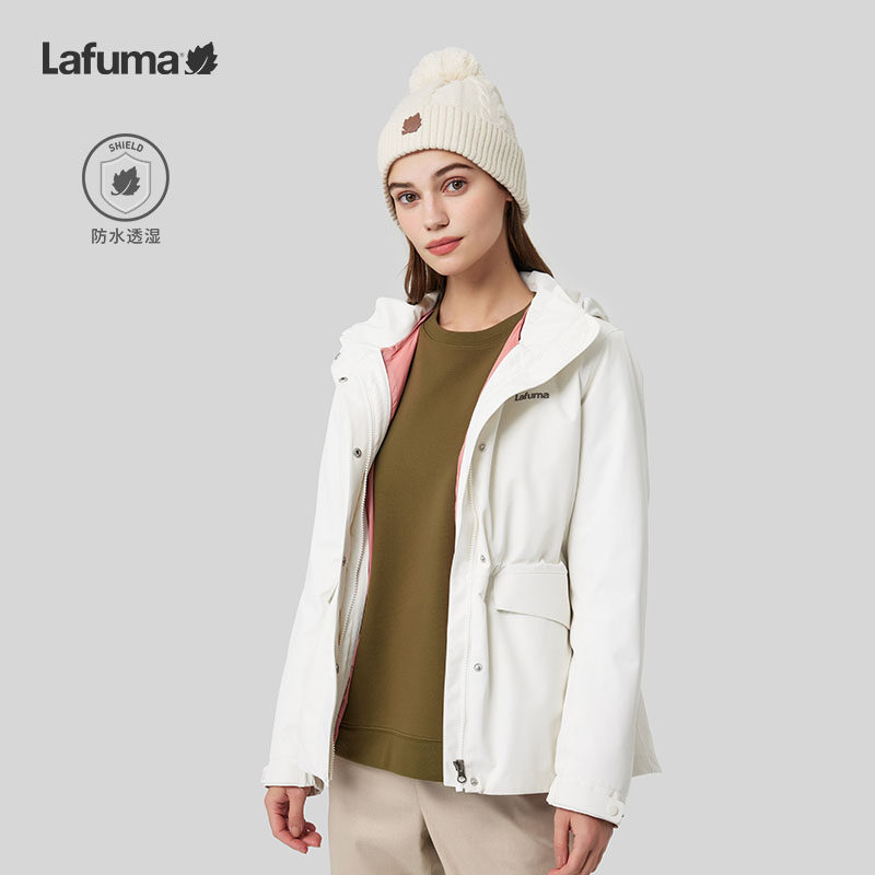 LAFUMA乐飞叶户外三合一连帽冲锋外套女羽绒内胆两件套风衣夹克,淘宝优惠券,粉丝福利购,淘宝优惠卷