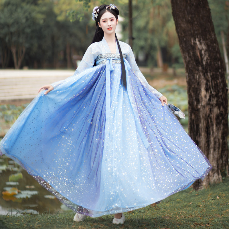 正品原创中国风夏季仙气飘逸汉服 纤巧颜汉服