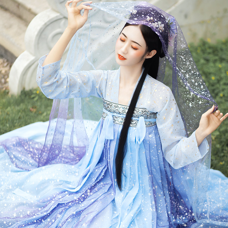 正品原创中国风夏季仙气飘逸汉服 纤巧颜汉服