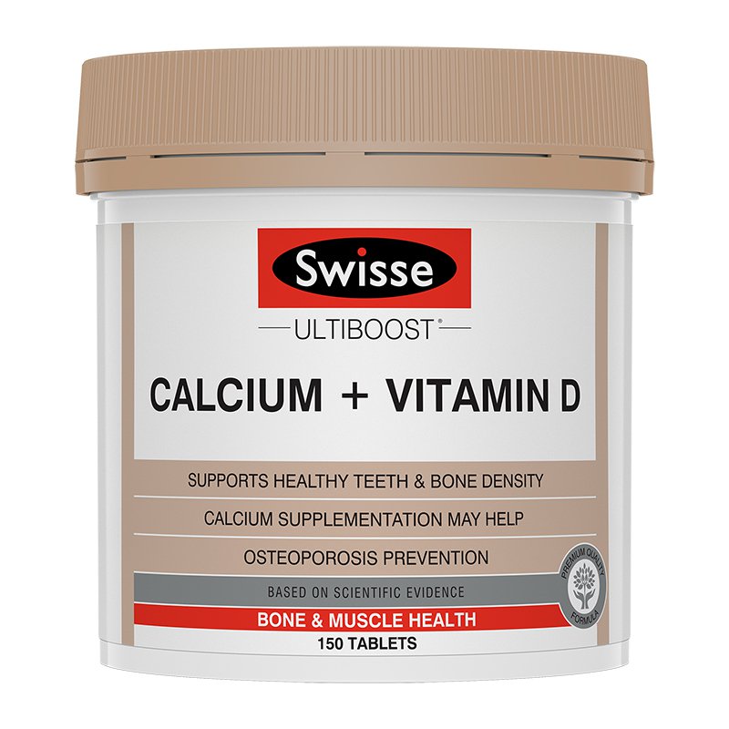 swisseNHL海外专卖澳洲Swisse钙片+维生素D150粒vd钙娘娘钙成人中老年孕妇补钙0