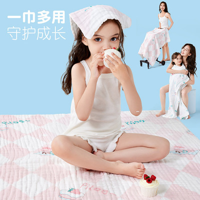 匹鲁设计师系列全棉纱布浴巾