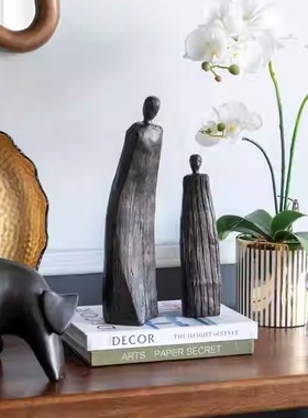 客厅抽象艺术雕像摆件树脂装饰