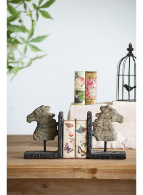 欧式创意个性复古树脂狗头摆件