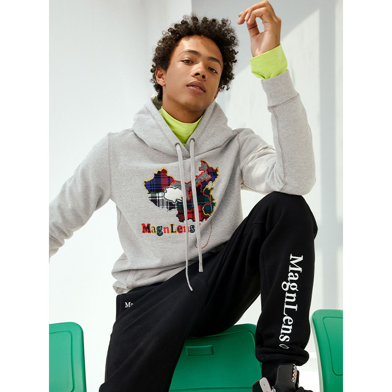 magnlens地图连帽潮ins薄款卫衣 magnlens卫衣/绒衫