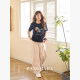Fat sister mm plus size women's spring paratrooper pants casual pants loose slimming casual pants