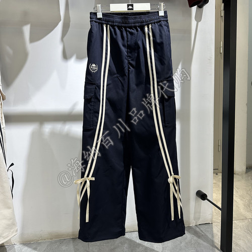 正品kappa卡帕2026春款女子休闲直筒工装长裤卫衣K0G22AX01/wt03 - 图0