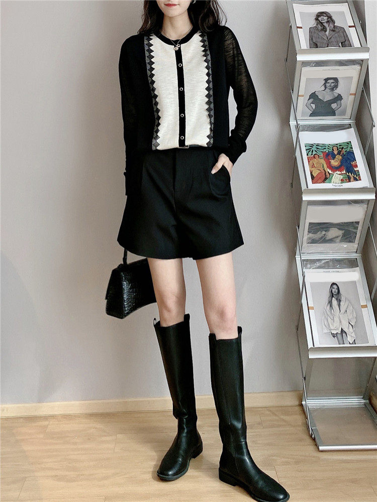 蕾丝拼接衬衫薄款套头2021打底衫 洁卉娜衬衫