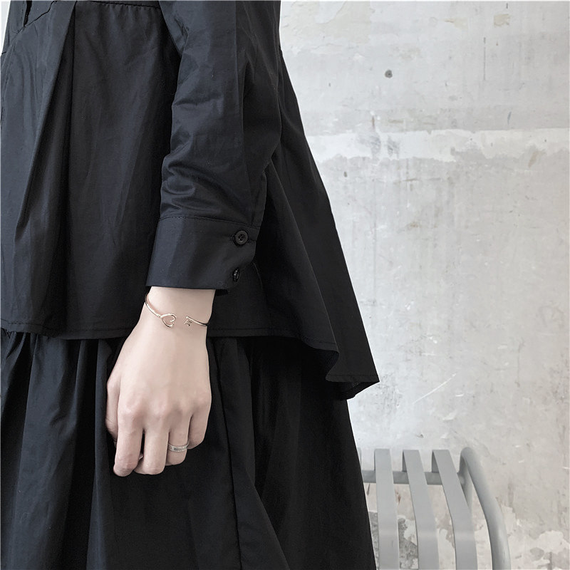 回秋不规则中长款设计感小众衬衫裙 回秋连衣裙