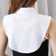 Women's versatile shirt white fake collar