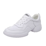 意中飞 Обувь, современные белые спортивные танцующие туфли, из натуральной кожи, мягкая подошва