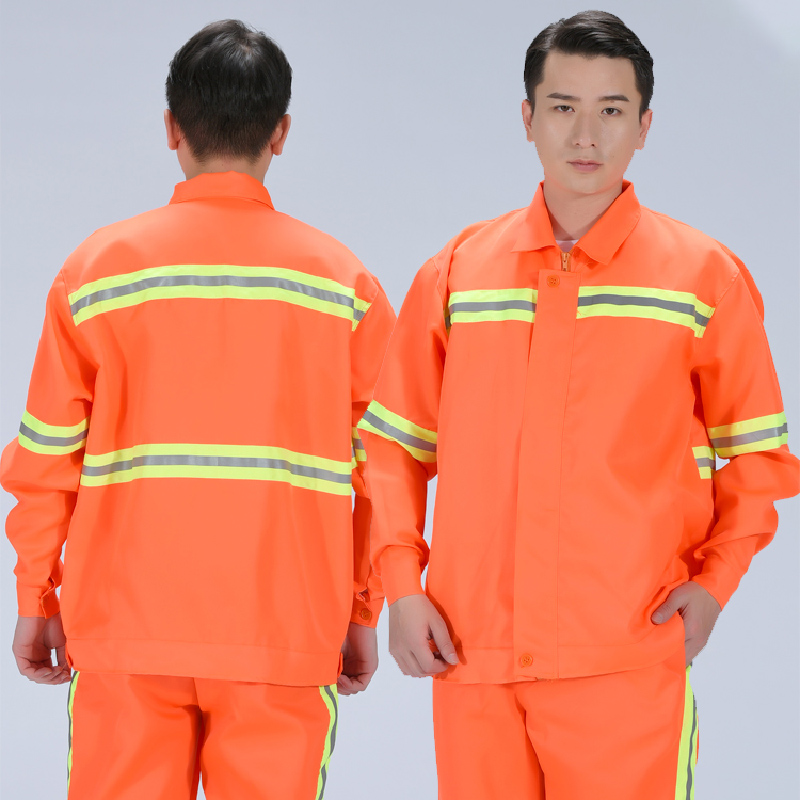 抖音同款环卫制服长袖反光环卫服 军亮服饰工装制服