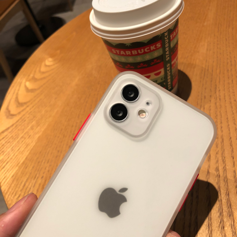 撞色白色肤感适用于苹果13手机壳iPhone14promax防摔12pro男女11全包xr硅胶XSMAX软壳磨砂7/8plus透明保护套 - 图1