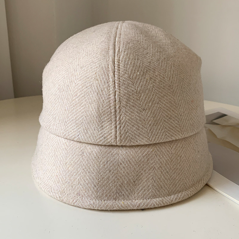 可扎马尾高品质羊毛渔夫帽子女秋冬季复古英伦时尚百搭保暖小盆帽,淘宝优惠券,粉丝福利购,淘宝优惠卷