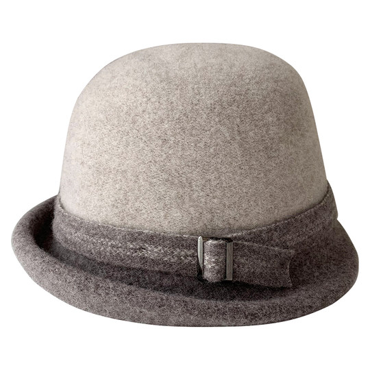 Wool woolen hat women's autumn and winter elegant curly top hat