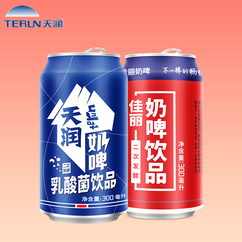 新疆特产天润奶啤300ml*12罐装饮料整箱发酵乳酸菌饮品非啤酒包邮 - 图2