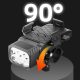 Four-in-one bicycle night riding light with horn bracket
