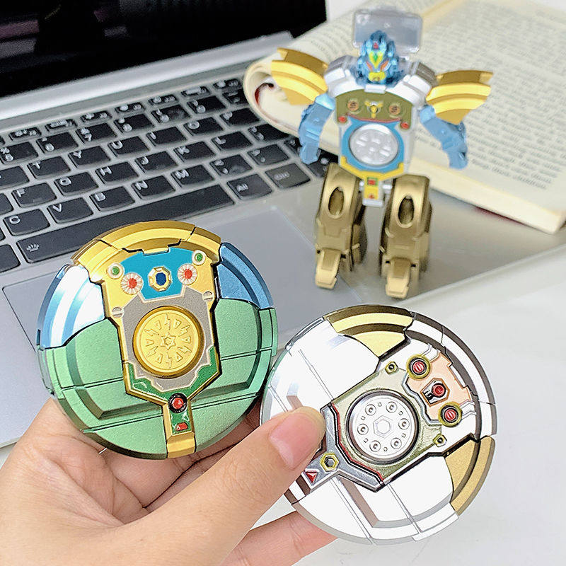 新款变形机器人指尖陀螺手指旋转变形二合一男孩解压神器玩具礼物,淘宝优惠券,粉丝福利购,淘宝优惠卷