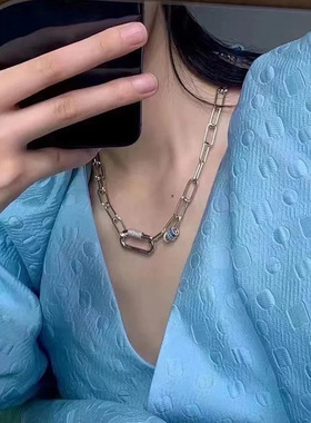 APMMonaco爱之锁链情侣项链嘻哈项链锁骨链生日礼物配饰