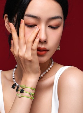 apm男女缎氧化锆石日韩手绳