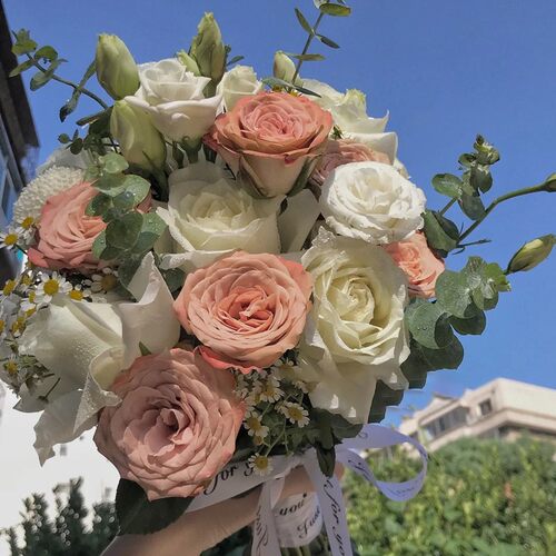 卡布奇诺玫瑰花巧克力泡泡鲜花云南斗南全国直发玫瑰混搭花束水养 - 图2