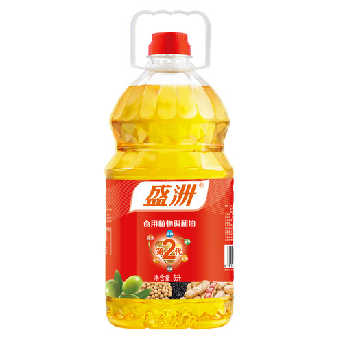 盛洲二代食用调和油5升 食用油家用植物油桶装油瓶装炒菜批发油 - 图3