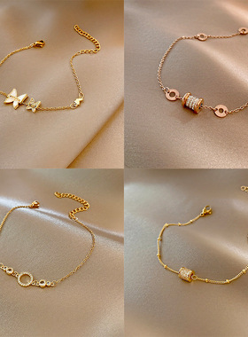 轻奢网红时尚个性潮流手链气质百搭简约珍珠手环港风几何小众手镯