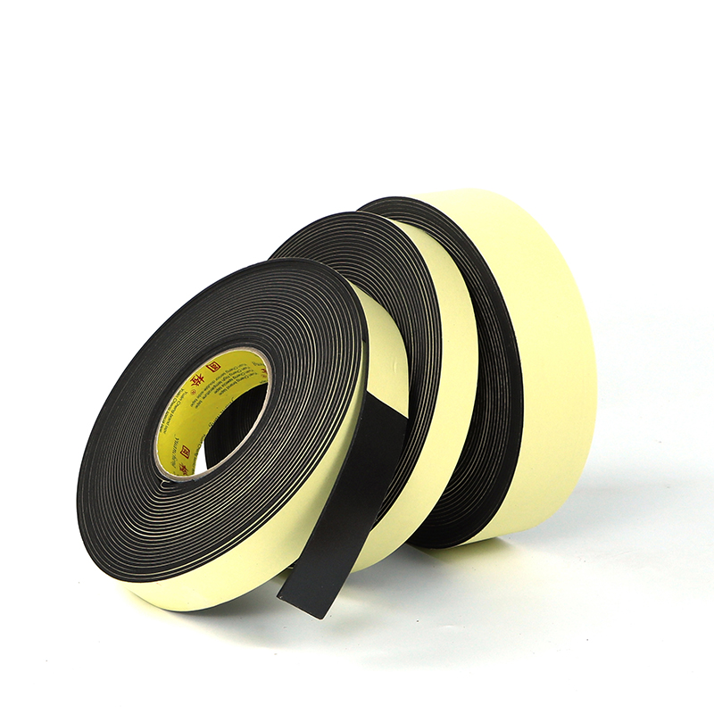 eva泡棉单面胶高密度减震棉防震防撞止震垫隔音缝隙填充泡沫胶条防尘防水海绵密封条黑色海绵胶带 - 图3