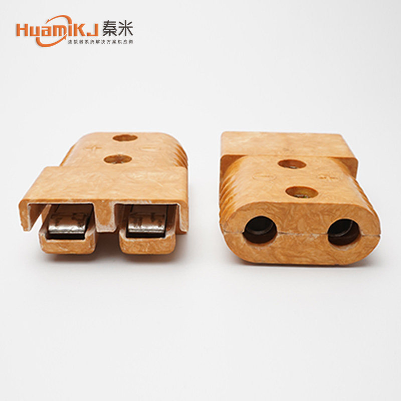 HuamiKJ/秦米175A/600电动观光车胶木插头叉车充电200A接插件接头_虎窝淘