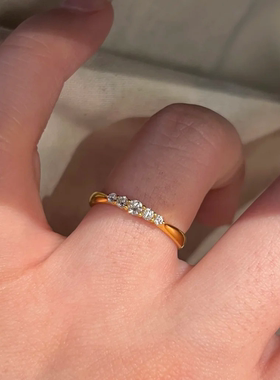 OBD925银实验室培育钻石爆闪钻戒