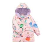 Детский длинный пуховик, детская одежда, коллекция 2023, средней длины, подходит для подростков, увеличенная толщина, в западном стиле