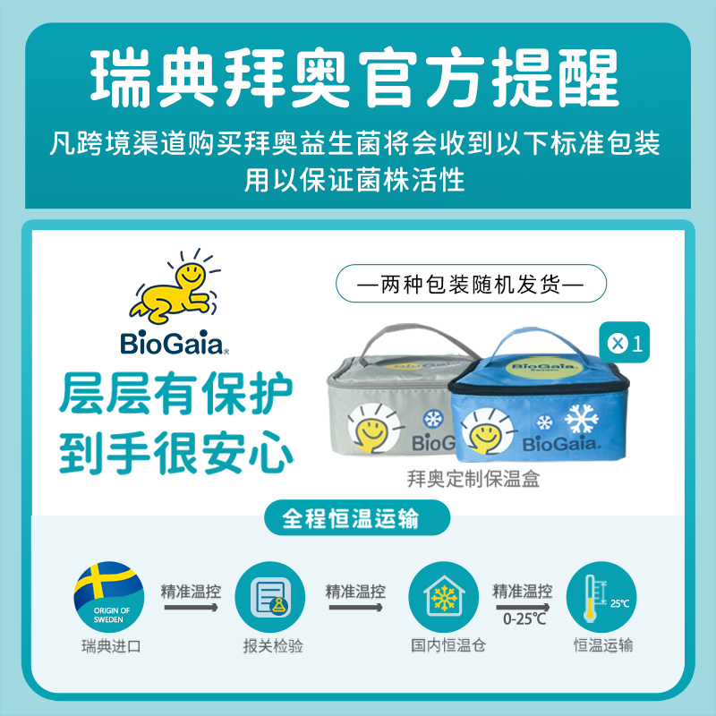 BioGaia拜奥婴儿上呼吸道咽喉儿童肠道益生菌双菌株滴剂5ml