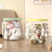 Doll containing bucket toy containing box plush doll paparazzi incl. deviner stool storage stool storage stool transparent finishing cylinder