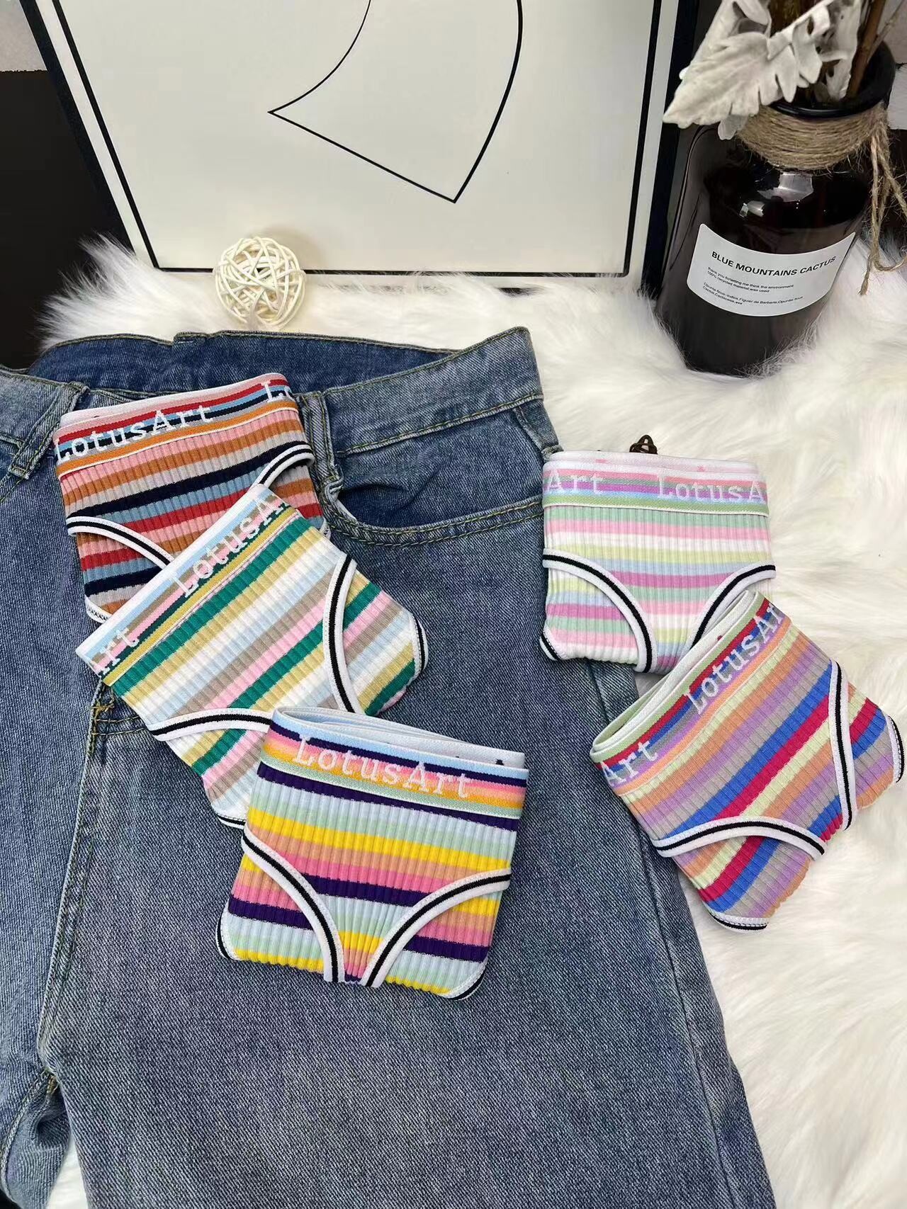 欧美性感条纹内裤女纯棉透气运动健身瑜伽无痕t裤女士丁字裤女内,淘宝优惠券,粉丝福利购,淘宝优惠卷