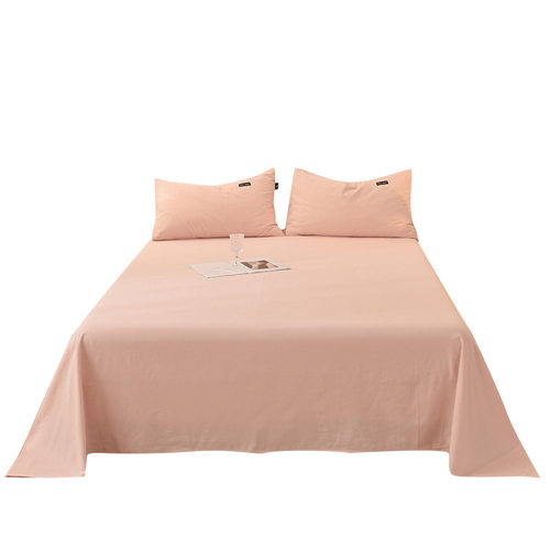 A类100新疆棉纯色全棉活性磨毛床单超柔软家用加大被单三件套 - 图3