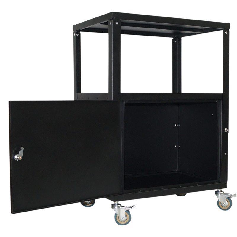 思影(CINE)Z06投影仪支架带轮移动小推车 仪器车电脑打印机投影仪工作台 操作台柜式带锁移动推车办公设备 - 图1