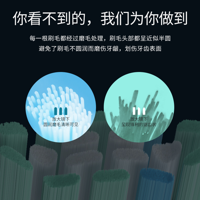 澳松适用艾优电动牙刷头替换ZR皮卡丘SUP/KKC软毛刷头通用A7/P7Y8