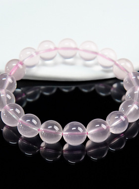 晶翼珠宝8A-A天然星光马粉水晶手