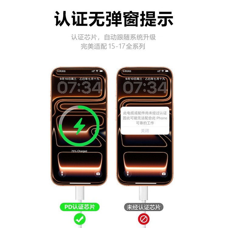 大额金币！适用苹果15/16双头C口编织快充线