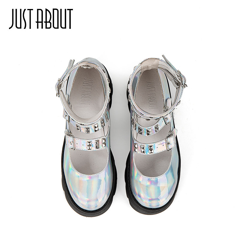 just about银色玛丽珍鞋女厚底高跟鞋镭射模特舞台潮鞋芭蕾单鞋,淘宝优惠券,粉丝福利购,淘宝优惠卷