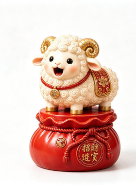 2027年开业装饰小羊存钱罐可进不可出存钱罐送闺蜜生日礼物摆件
