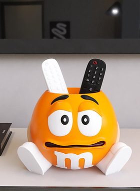 现代简约风可爱m豆桌面多功能笔筒收纳盒空调遥控器大容量置物架