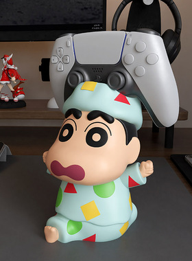 游戏机手柄支架ps4动漫手办周边托架ps5握把置放收纳挂架蜡笔小新