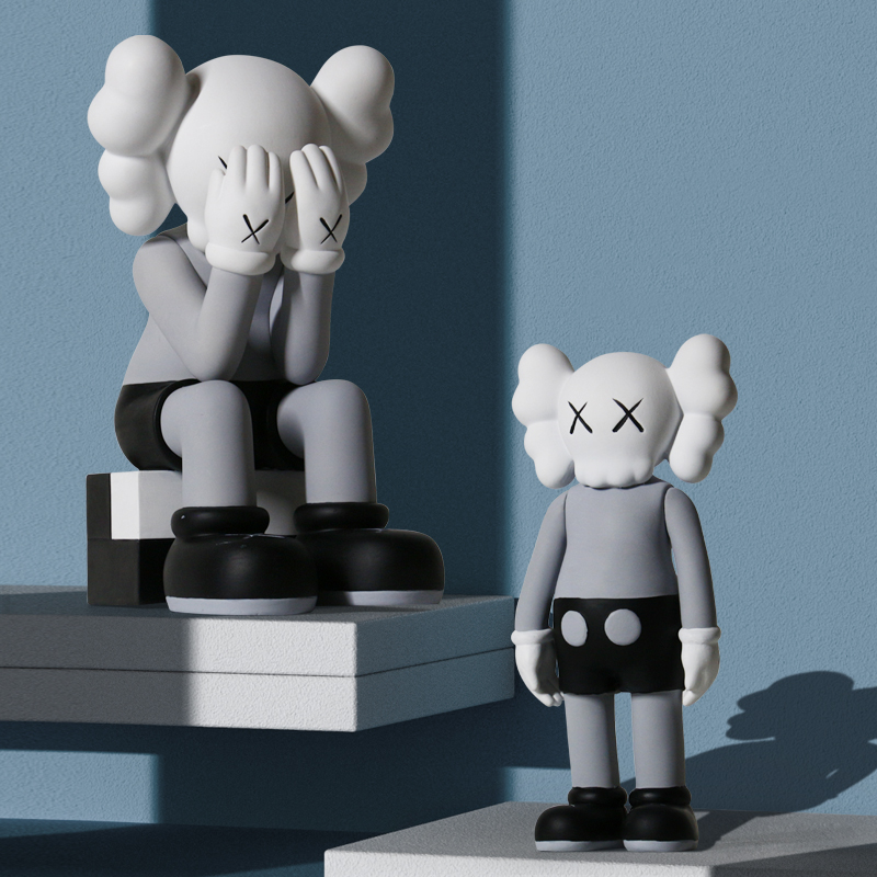 网红礼物潮牌暴力熊小芝麻街公仔家居客厅酒柜电视柜装饰品大摆件 - 图1