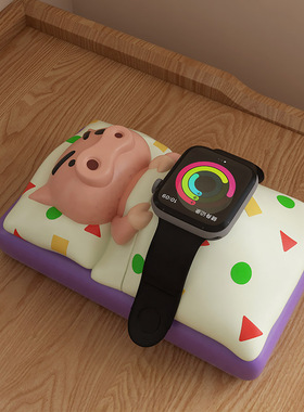 蜡笔小新肥嘟嘟创意装饰生日礼品摆件适用于iwatchs9手表华为支架