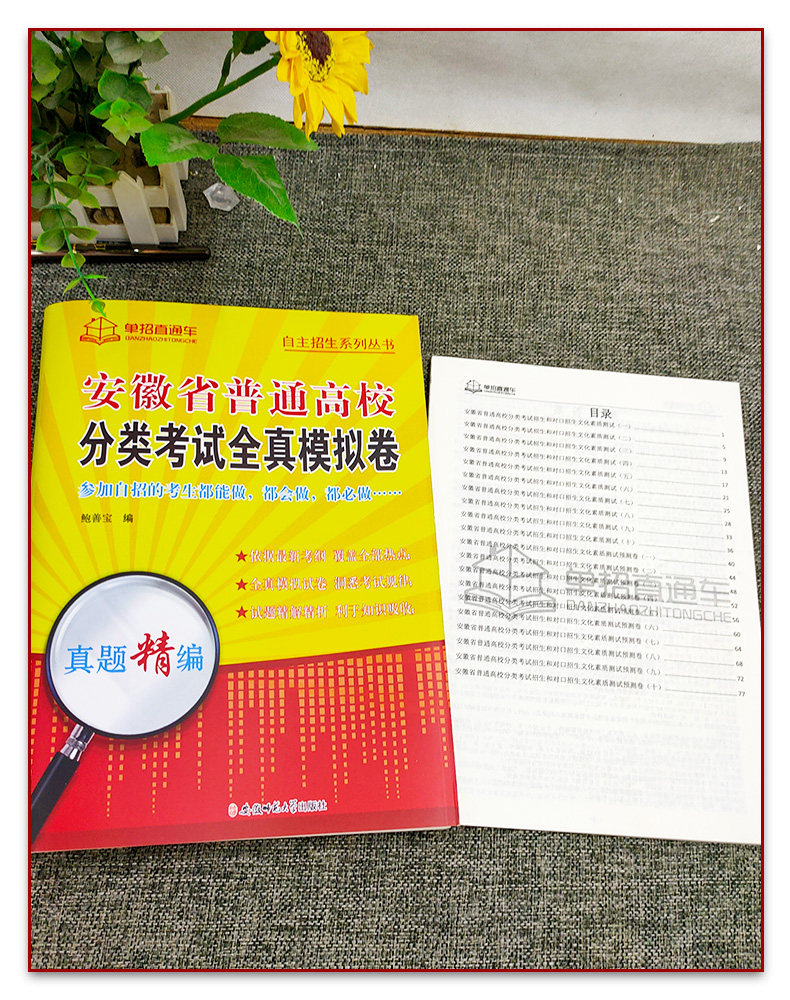 2026版安徽省普通高校分类考试全真模拟卷语数英模拟测试卷高职单招自主招生语文数学英语自招真题复习题资料小高考复习资料