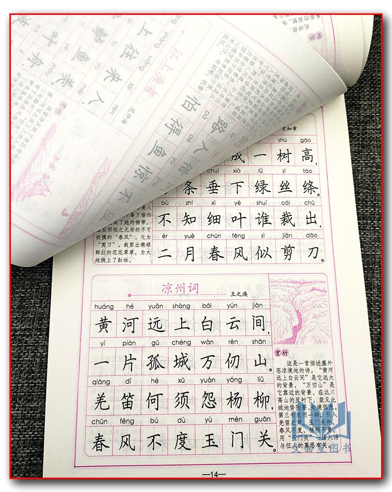 司马彦字帖小学生必背古诗文小学生写字钢笔硬笔字帖正楷字规范书法练习天天练蒙纸版古诗词赏析阅读教辅湖北教育出版社-图3