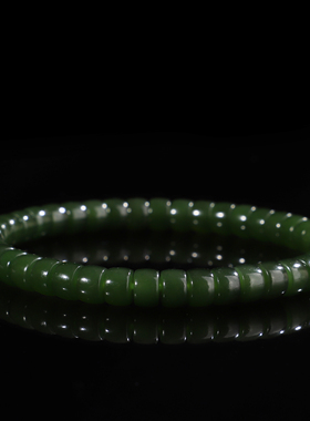 碧玉直切手串直径6mm单圈手链